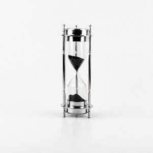 Elegance 6" Brass Sand Timer with Nautical Accents